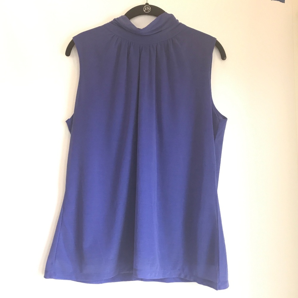 Worthington Sleeveless Career Blouse XL Blue